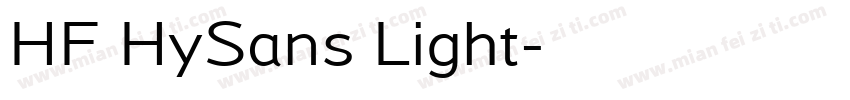 HF HySans Light字体转换